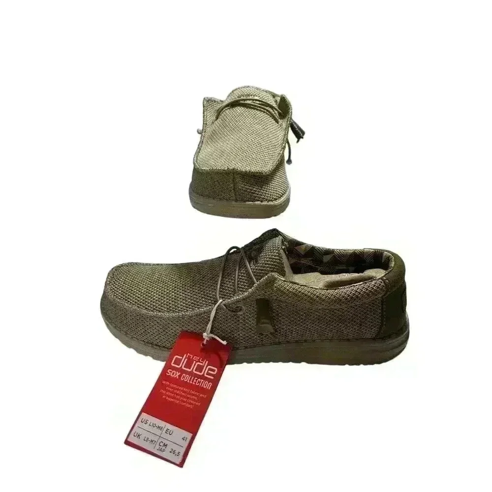 Hey Dude Wally Sox Men's Casual Shoes, Beige, M8